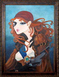 Pirate Girl Painting